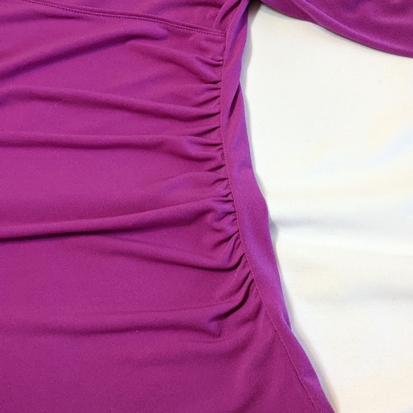 Purple Lane Bryant faux wrapped stretch top - Picture 4 of 6